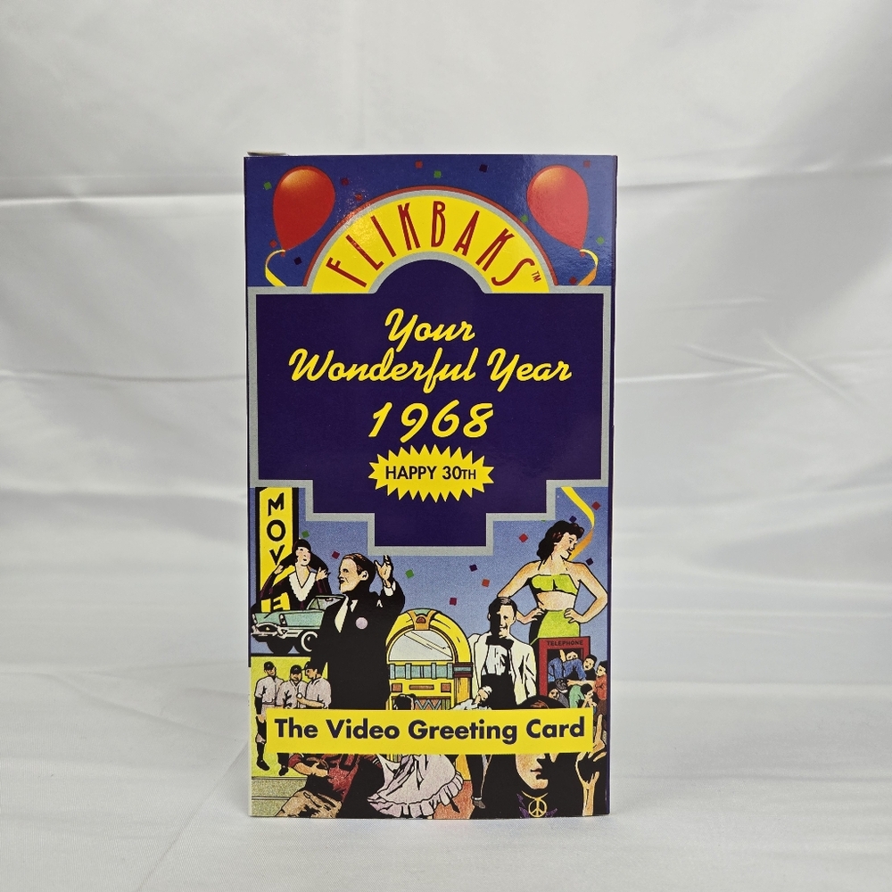 FLIKBAKS: Your Wonderful Year 1968 VHS Cassette Tape VTG